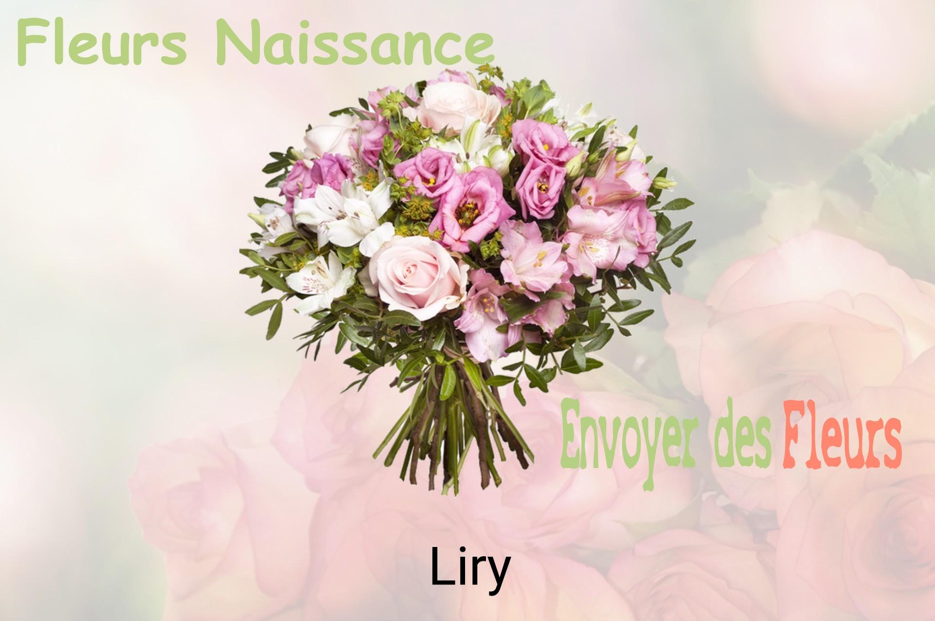 Bouquet de fleurs de naissance livré à Liry